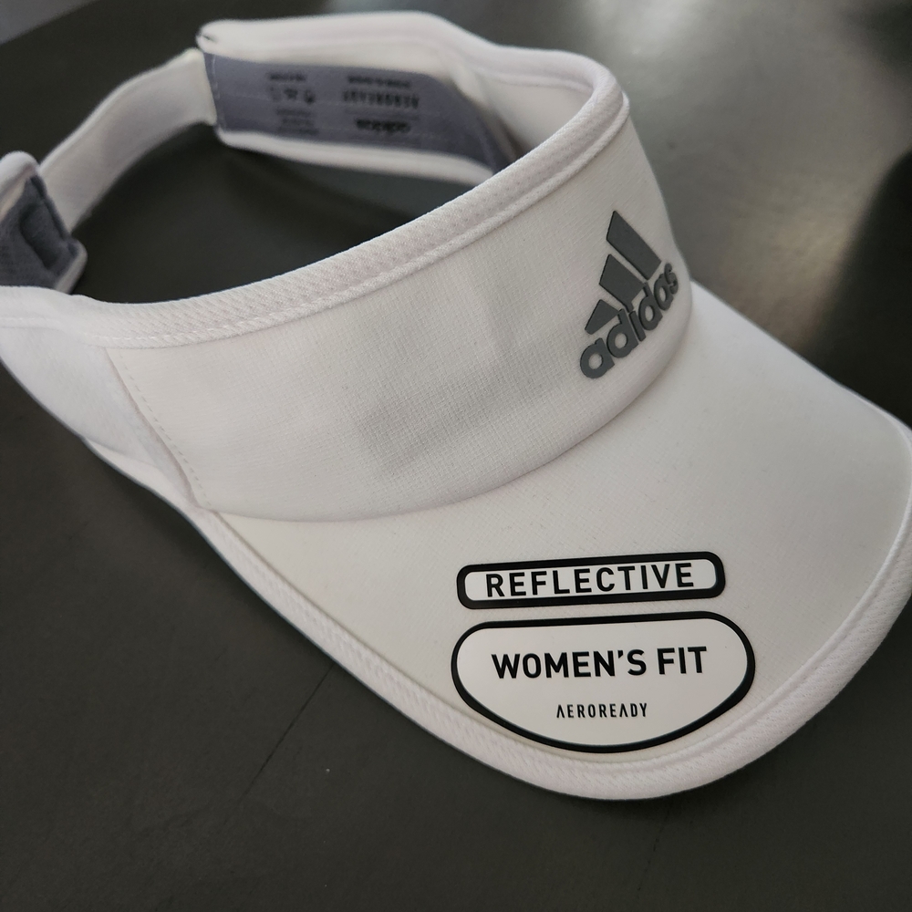 Adidas Women's Reflective White Visor